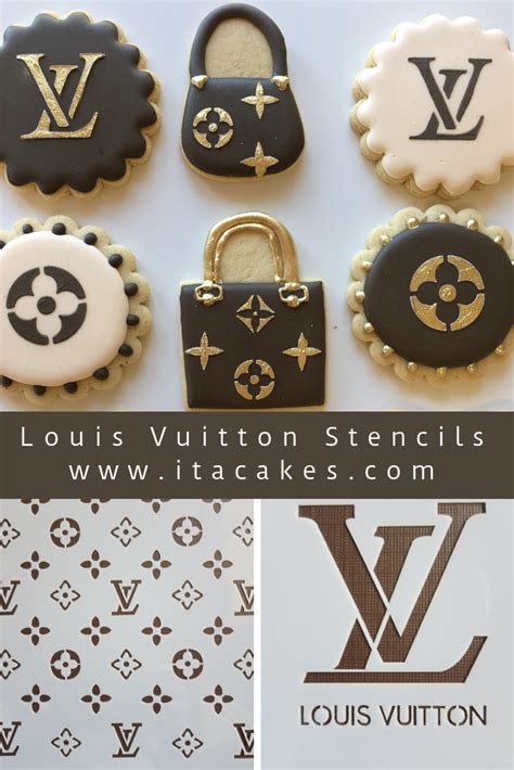 louis vuitton stencil for cake|Louis Vuitton cake template.